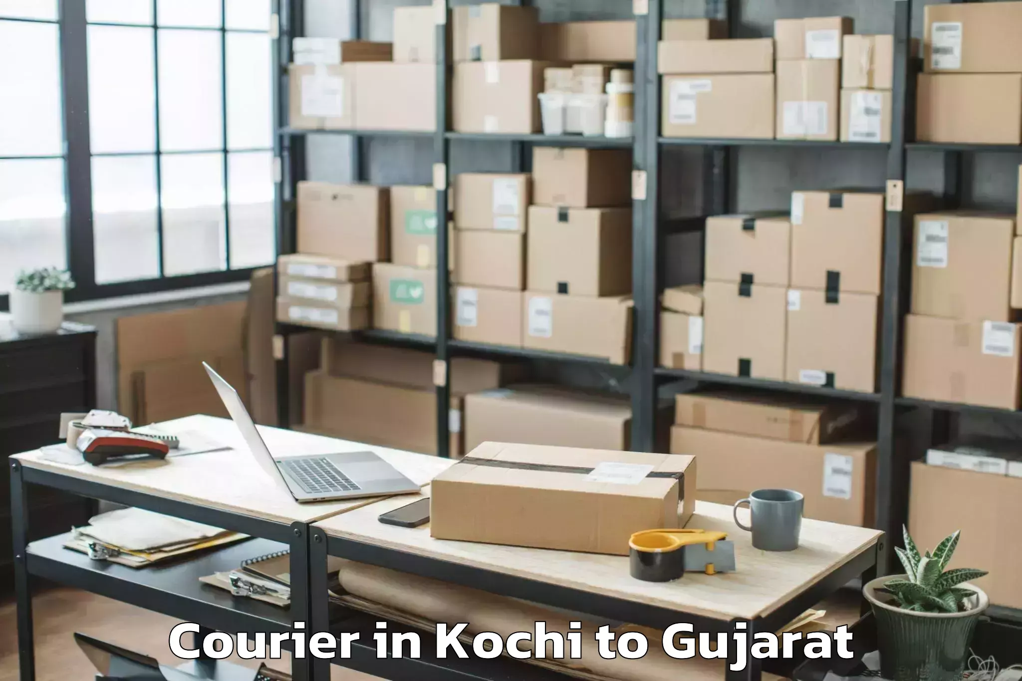 Discover Kochi to Sardar Patel University Vallab Courier